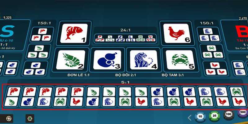 Đặt cược vào ba con vật giống nhau